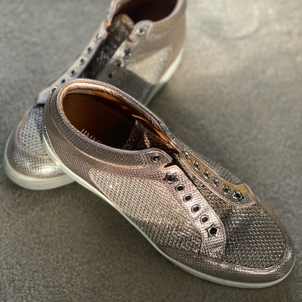 Jimmy Choo Miami Ballet Pink Leather Sneaker Size8